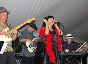 The Real Stormin' Norman and Suzy, under the tent on Friday evening