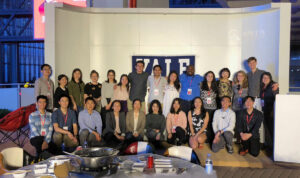 Yale and Lingnan students after hot pot dinner sponsored by Yale Club of Shenzhen