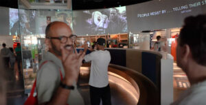 Members of the Class of 1985 at the National Museum of African American History and Culture with Steven Nelson '85